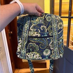 Vera Bradley Blue and Green Crossbody Bag